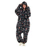 Snuggs Blanket Onesie Black monster